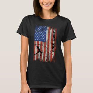 Camiseta American Flag Pole Vault - Va de olhar desapontado