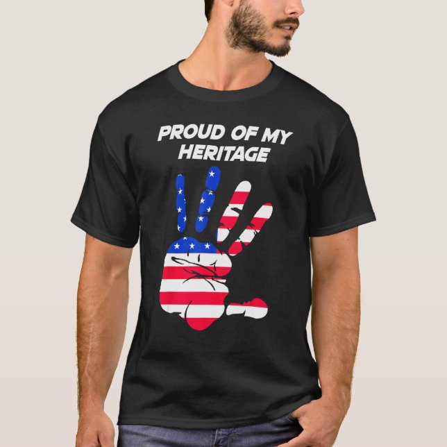 Camiseta American Flag Printed Palm USA (Frente)