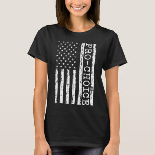 Camiseta American Flag Pro Choice Aborti Legal Seguro das M