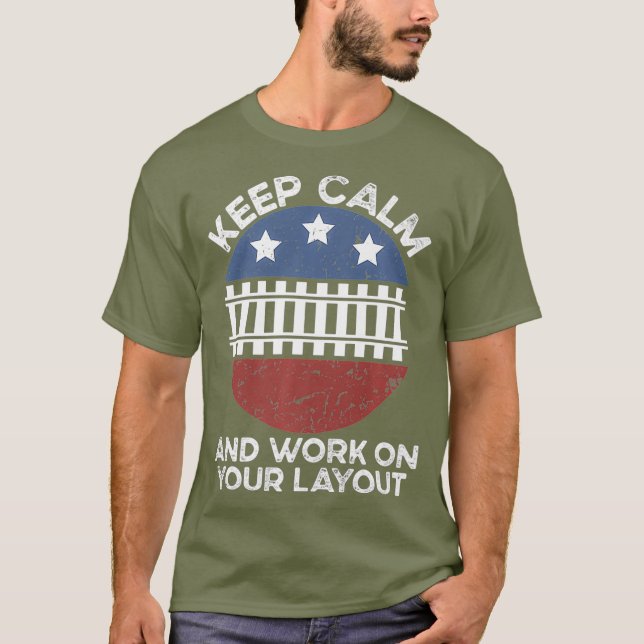 Camiseta American Flag Railroad Train Gifs Model Premium (Frente)