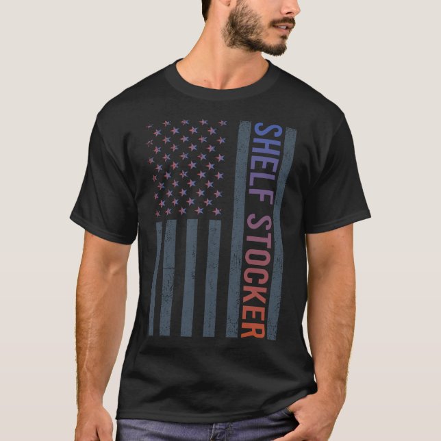 Camiseta American Flag - Shelf Stocker (Frente)
