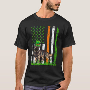 Camiseta American Flag Shiloh Shepherd Dog St Patricks Day