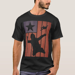 Camiseta American Flag Skydiving Usa Flag Sydiver