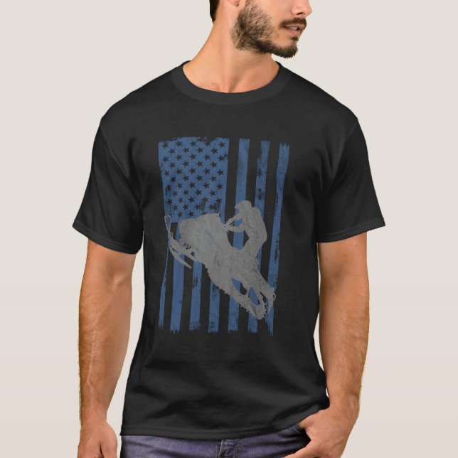 Camiseta American Flag Snowmobile (Frente)