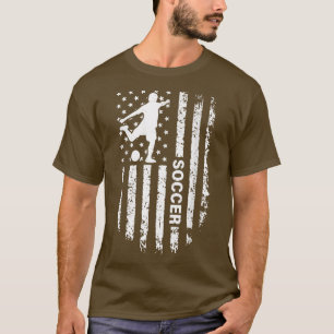 Camiseta American Flag Soccer Player USA Patriotic Vintage