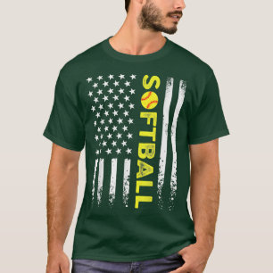 Camiseta American Flag Softball Team Padre Day 2022