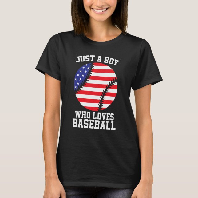 Camiseta American Flag Sport Fan Baseball Lover Patriotic B (Frente)