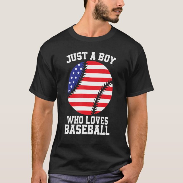 Camiseta American Flag Sport Fan Baseball Lover Patriotic B (Frente)