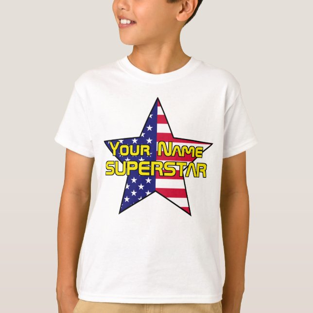 Camiseta American Flag Superstar (Frente)