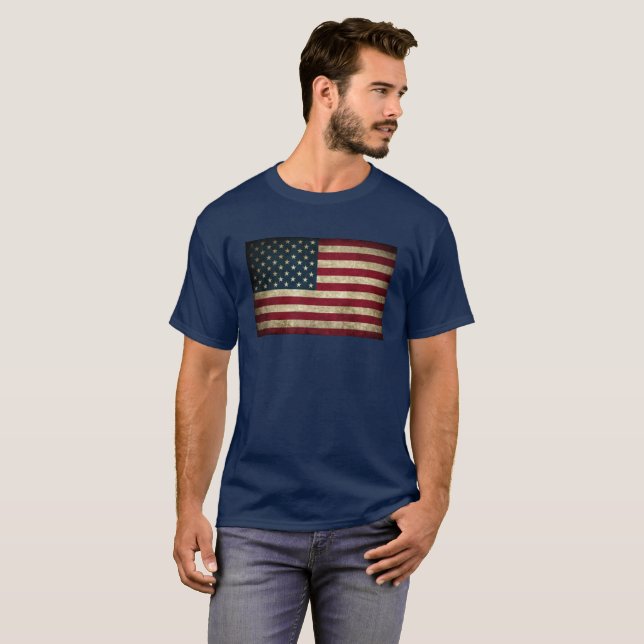 Camiseta American Flag T-Shirt (Frente Completa)