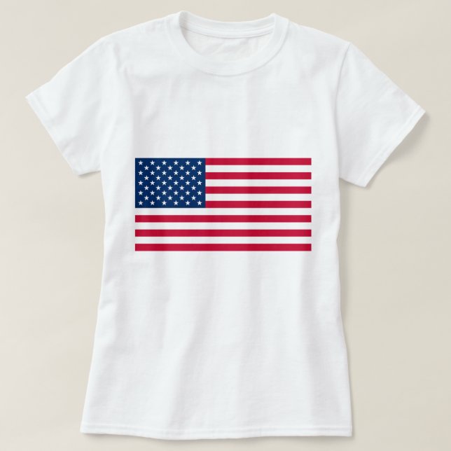 Camiseta American Flag T-Shirt EUA (Frente do Design)