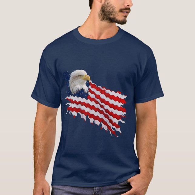 Camiseta American Flag T-Shirt EUA EUA (Frente)
