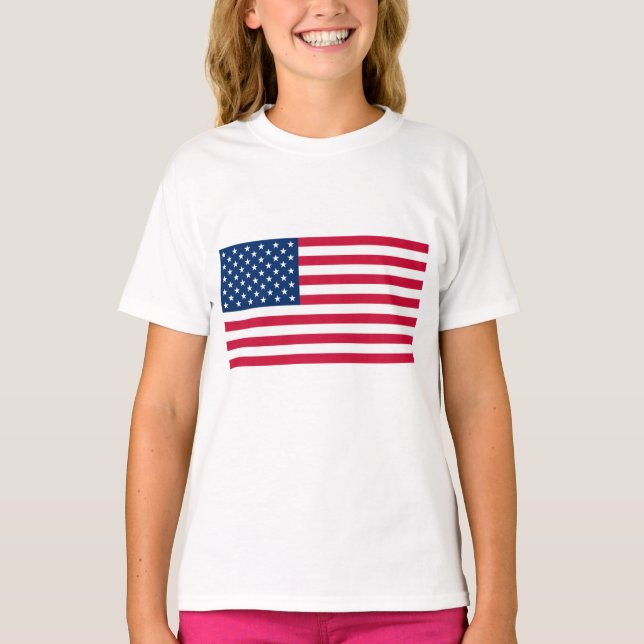 Camiseta American Flag T-Shirt EUA EUA (Frente)