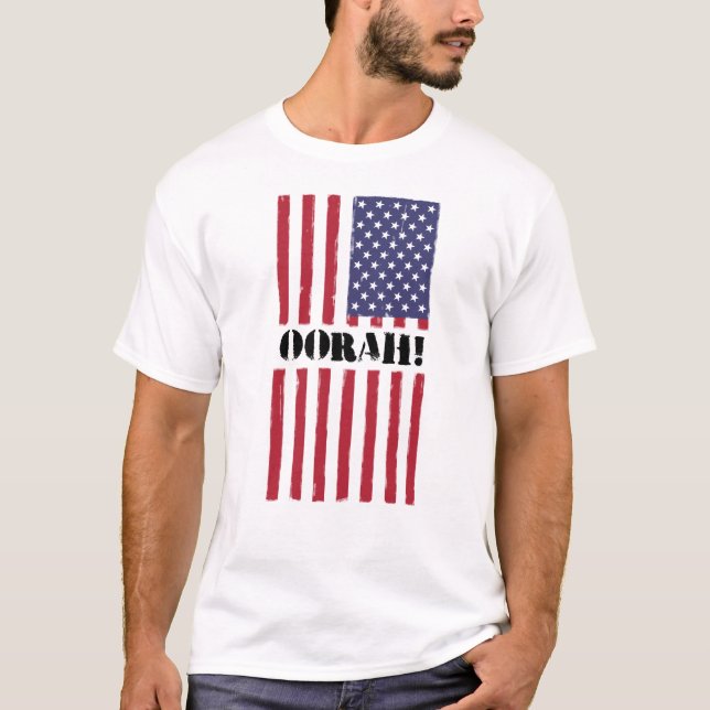 Camiseta American Flag T-shirt Oorah (Frente)