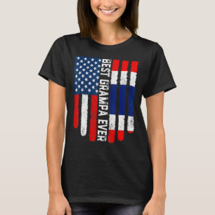 Camiseta American Flag & Thailand Best Grampa Ever Fam