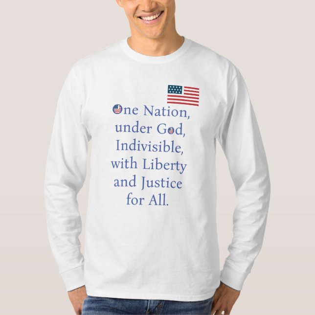 Camiseta American Flag/The Pledge (Frente)