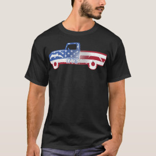 Camiseta American Flag Truck 4 de julho Lgbt fêmea
