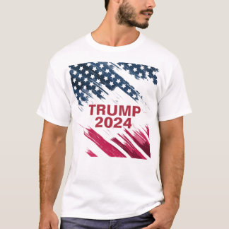 Camiseta American Flag Trump 2024 T-Shirt
