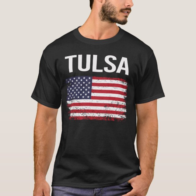 Camiseta American Flag Tulsa (Frente)