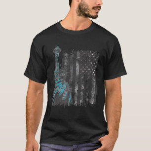 Camiseta American Flag Usa - Estátua Da Liberdade 4 De Julh