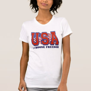 Camiseta American Flag USA I Choose Freedom Patriotic