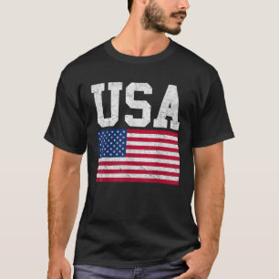Camiseta American Flag USA Patriotic Women Men Boys Girls J