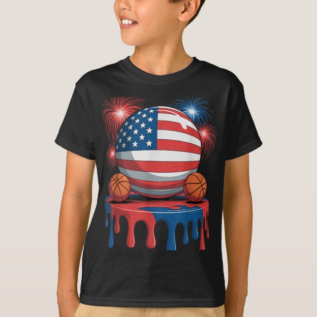 Camiseta American Flag Usa Sorvete Game Basball D (Frente)