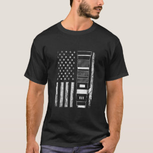 Camiseta American Flag Usa TelephotoWillife Camera Lens P