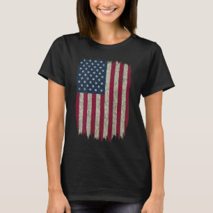 Camiseta American Flag Vintage desapontou Design no dorso d