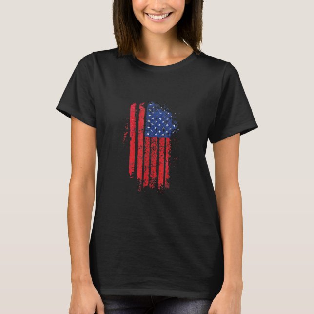 Camiseta American Flag Vintage Vestiu (Frente)