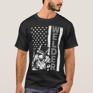 Camiseta American Flag Welder Funny Usa 4 De Julho Soldadur