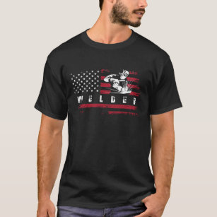 Camiseta American Flag Welder USA Metalworking Weld