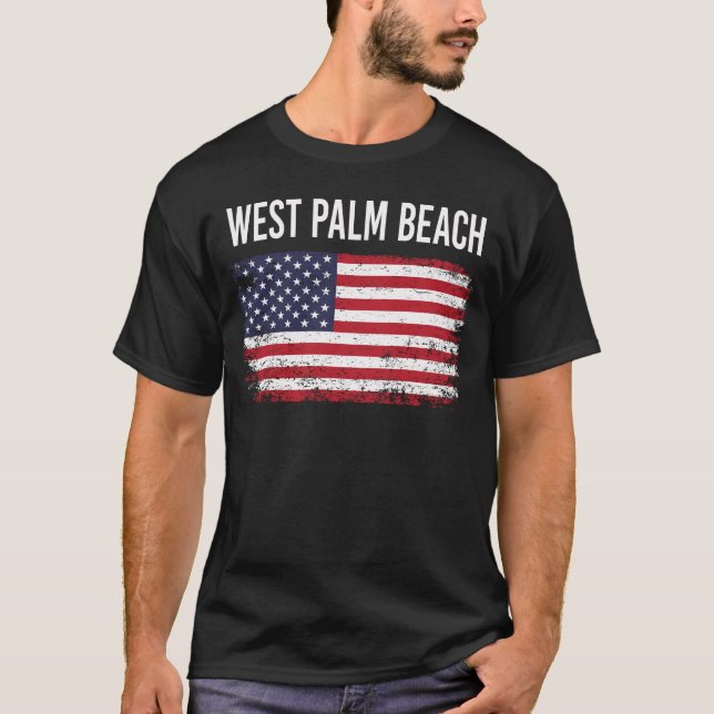 Camiseta American Flag West Palm Beach (Frente)