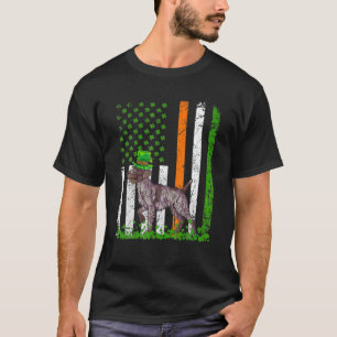 Camiseta American Flag Wirehaired Ponting Griffon Dog Love