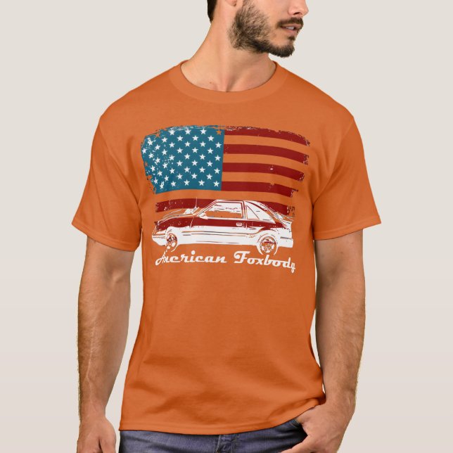 Camiseta American Fobody Muscle Car 50L Car Enthusiast Fl g (Frente)