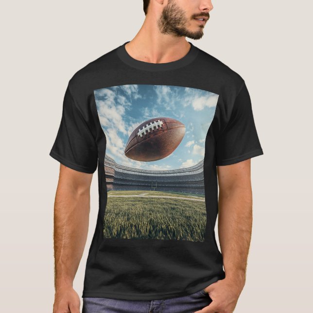 Camiseta American football ball in the air in a stadium (Frente)