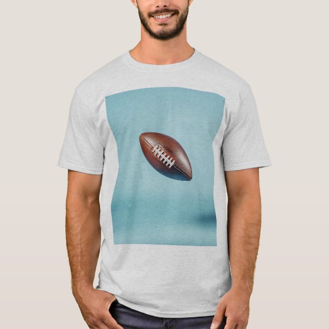 Camiseta American football ball in the air with bright ligh (Frente)