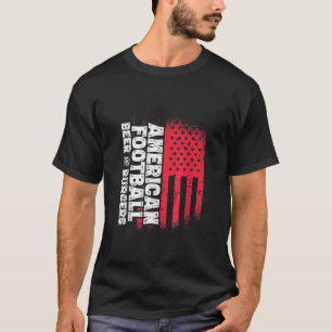 Camiseta American Football Beer E Burgers American Flag V