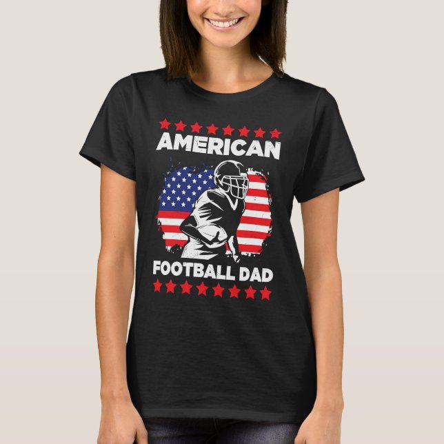 Camiseta American Football Dad Quaterback Kicker For Men Wo (Frente)