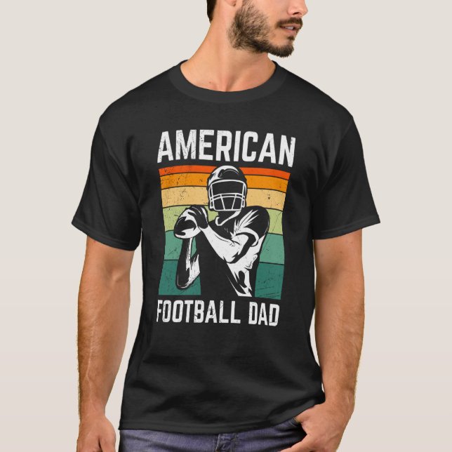 Camiseta American Football Dad Quaterback Kicker For Men Wo (Frente)
