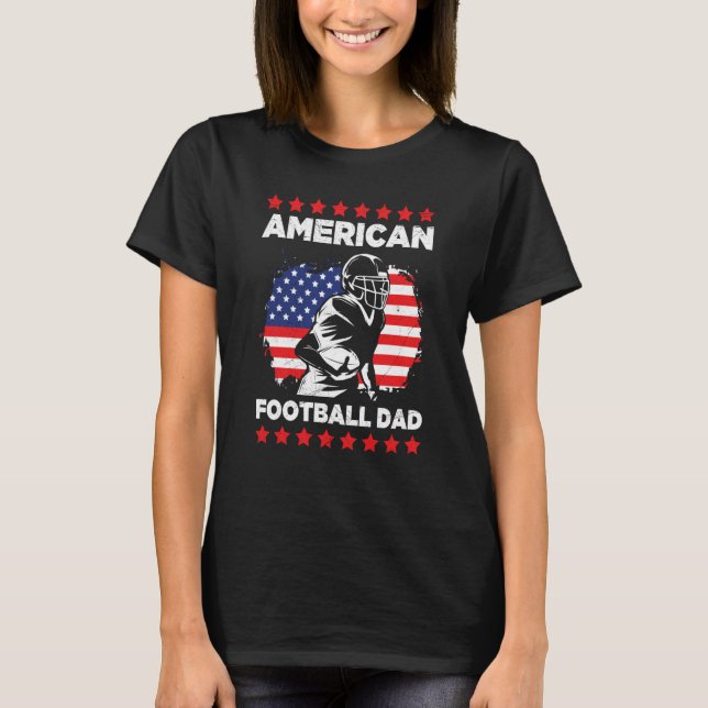 Camiseta American Football Dad Quaterback Kicker For Men Wo (Frente)