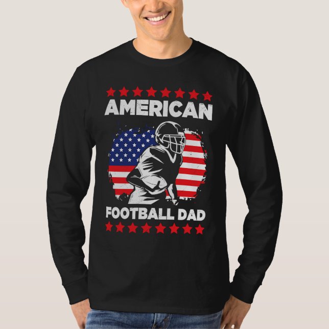 Camiseta American Football Dad Quaterback Kicker For Men Wo (Frente)