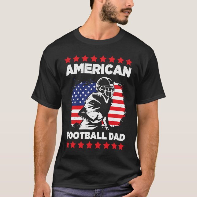 Camiseta American Football Dad Quaterback Kicker For Men Wo (Frente)