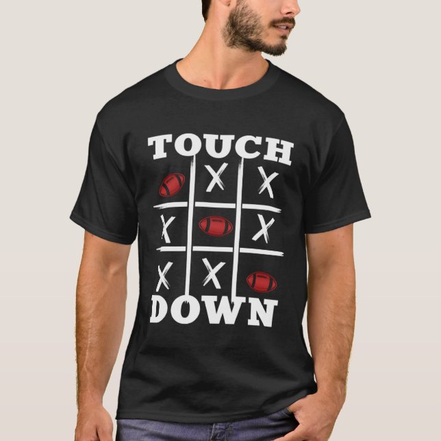 Camiseta American Football Design tictactoe touchdown (Frente)
