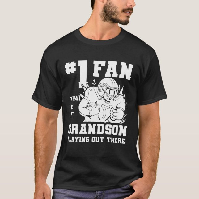 Camiseta American Football Grandfather  Footballer Football (Frente)
