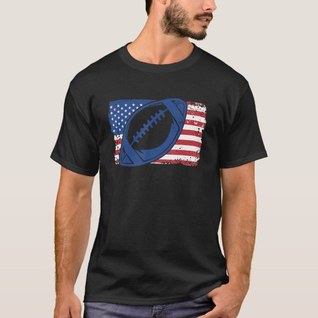 Camiseta American Football On U.S. Flag_1 (Frente)