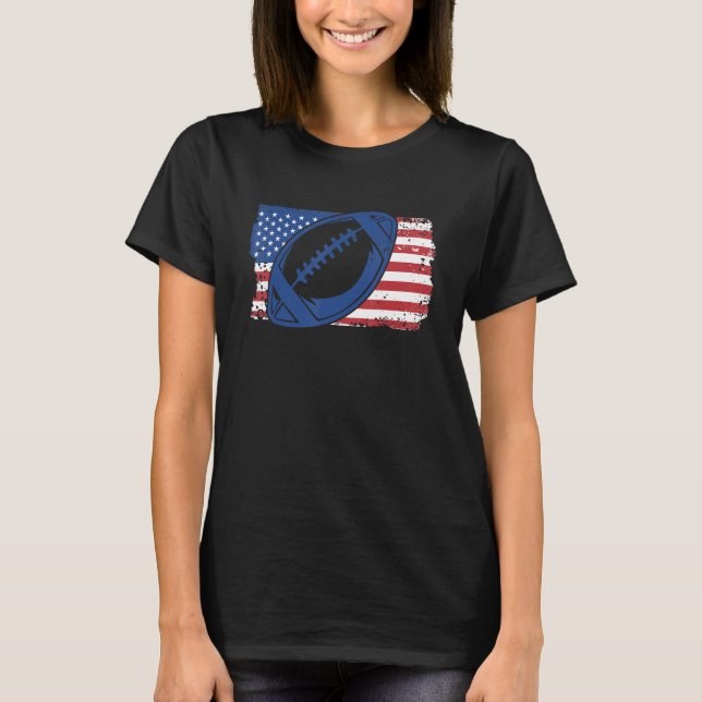 Camiseta American Football On U.S. Flag_1 (Frente)