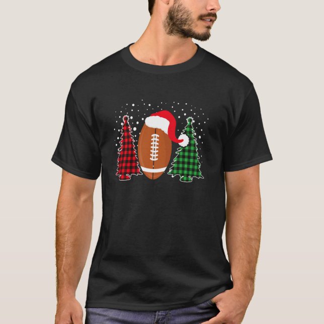Camiseta American Football Santa Hat Buffalo - Xadrez Chris (Frente)