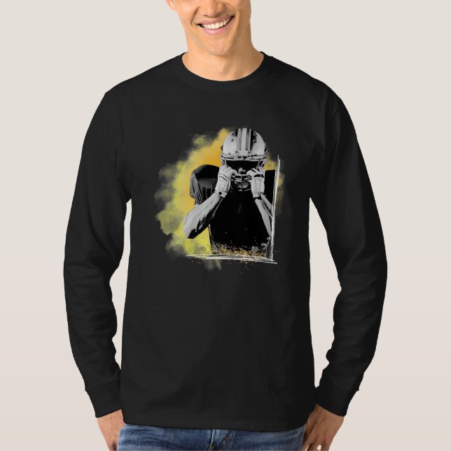 Camiseta American Football Sports Yellow Player  (Frente)