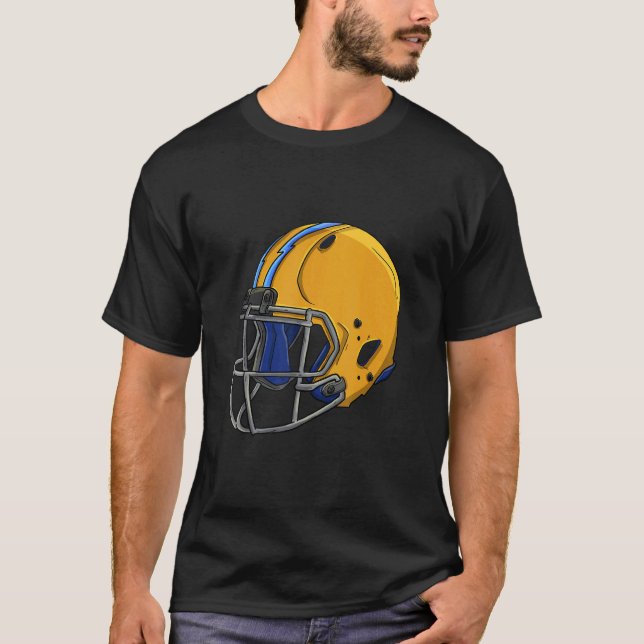 Camiseta American Football Team  Men Football Helmet Love (Frente)